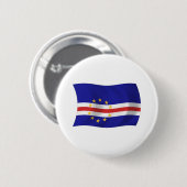 Badge Rond 5 Cm Bouton du drapeau du Cap-Vert (Devant & derrière)