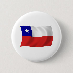 Badge Rond 5 Cm Bouton du drapeau du Chili