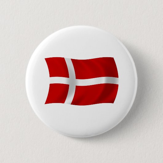 Badge Rond 5 Cm Bouton du drapeau du Danemark (Devant)