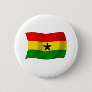 Badge Rond 5 Cm Bouton du drapeau du Ghana