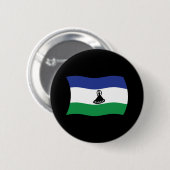 Badge Rond 5 Cm Bouton du drapeau du Lesotho (Devant & derrière)