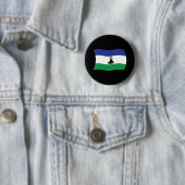 Badge Rond 5 Cm Bouton du drapeau du Lesotho (En situation)