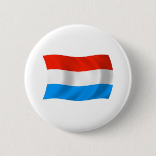 Badge Rond 5 Cm Bouton du drapeau du Luxembourg