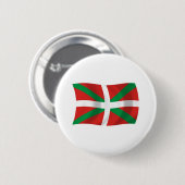 Badge Rond 5 Cm Bouton du drapeau du peuple basque (Devant & derrière)