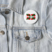 Badge Rond 5 Cm Bouton du drapeau du peuple basque (En situation)