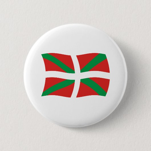 Badge Rond 5 Cm Bouton du drapeau du peuple basque (Devant)