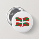 Badge Rond 5 Cm Bouton du drapeau du peuple basque (Devant & derrière)