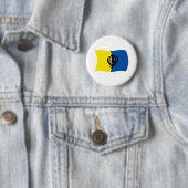 Badge Rond 5 Cm Bouton du drapeau du sikhisme (En situation)