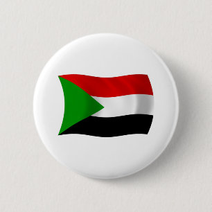 Badge Rond 5 Cm Bouton du drapeau du Soudan