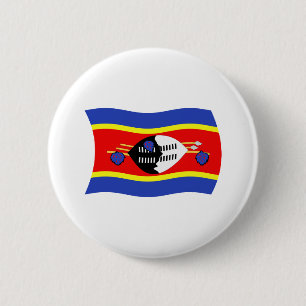 Badge Rond 5 Cm Bouton du drapeau du Swaziland