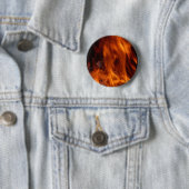 Badge Rond 5 Cm Bouton du feu (En situation)