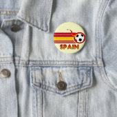 Badge Rond 5 Cm Bouton du football de l'Espagne (En situation)