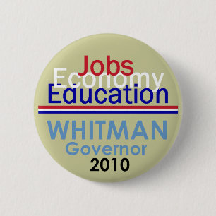 Badge Rond 5 Cm Bouton du Gouverneur de WHITMAN