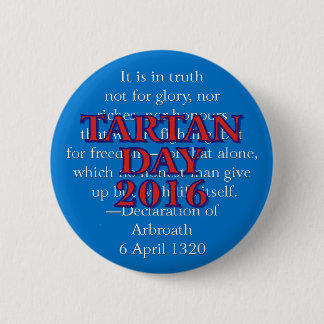 Badge Rond 5 Cm Bouton du jour 2016 de tartan