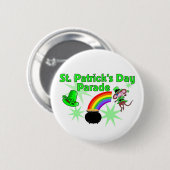 Badge Rond 5 Cm Bouton du jour de St Patrick (Devant & derrière)