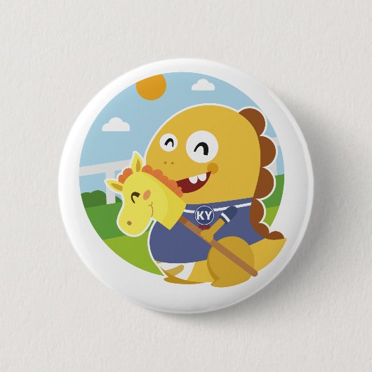 Badge Rond 5 Cm Bouton du Kentucky VIPKID (Devant)