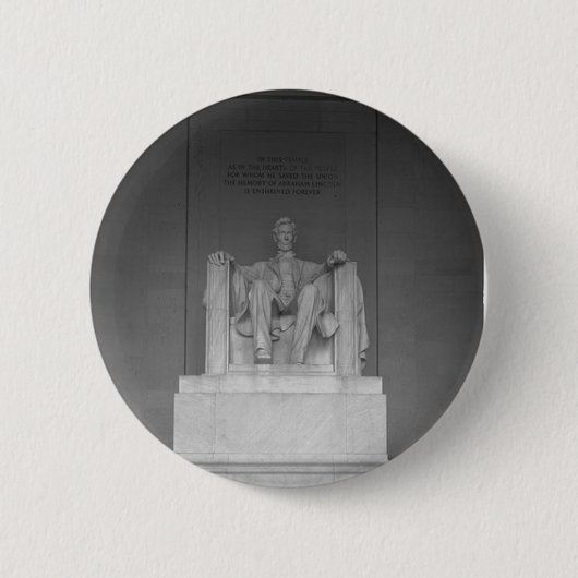 Badge Rond 5 Cm Bouton du Lincoln Memorial (Devant)