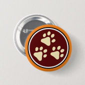 Badge Rond 5 Cm Bouton du logo à 3 pattes (Devant & derrière)