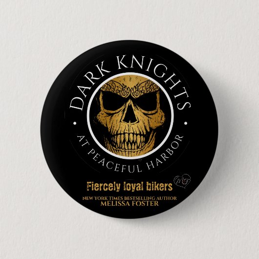 Badge Rond 5 Cm Bouton du logo de Dark Knights (Devant)