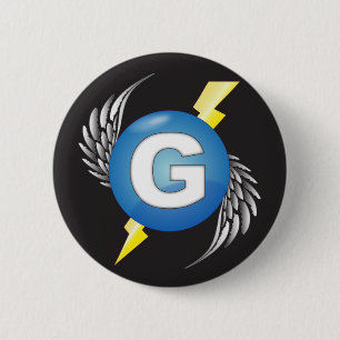 Badge Rond 5 Cm Bouton du logo "G"
