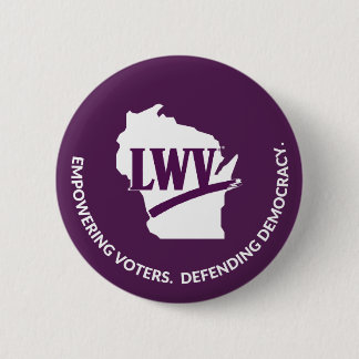 Badge Rond 5 Cm Bouton du logo LWV Wisconsin