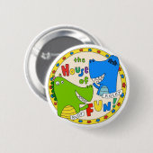 Badge Rond 5 Cm Bouton du logo "Maison du plaisir" (Devant & derrière)