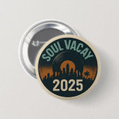 Badge Rond 5 Cm Bouton du logo Soul Vacay 2025 (Devant & derrière)