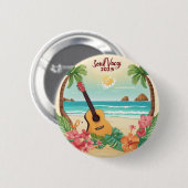 Badge Rond 5 Cm Bouton du logo Soul Vacay 2025 (Devant & derrière)