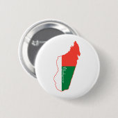 Badge Rond 5 Cm Bouton du Madagascar (Devant & derrière)