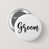 Badge Rond 5 Cm Bouton du marié (Devant & derrière)