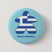 Badge Rond 5 Cm Bouton du membre grec (Devant)