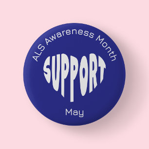 Badge Rond 5 Cm Bouton du Mois de sensibilisation à la SLA