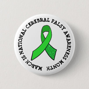 Badge Rond 5 Cm Bouton du mois national de sensibilisation à la pa