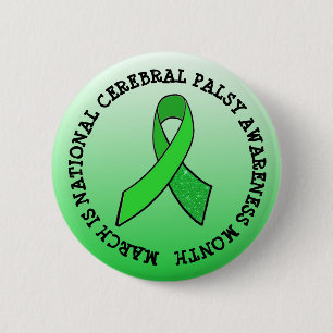 Badge Rond 5 Cm Bouton du mois national de sensibilisation à la pa