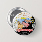 Badge Rond 5 Cm Bouton du Nevada (Devant & derrière)
