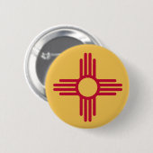Badge Rond 5 Cm Bouton du Nouveau Mexique (Devant & derrière)