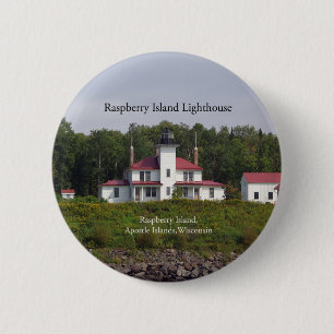 Badge Rond 5 Cm Bouton du phare de Raspberry Island