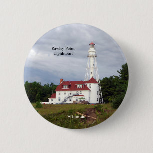 Badge Rond 5 Cm Bouton du phare de Rawley Point