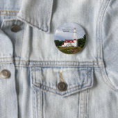 Badge Rond 5 Cm Bouton du phare de Rawley Point (En situation)