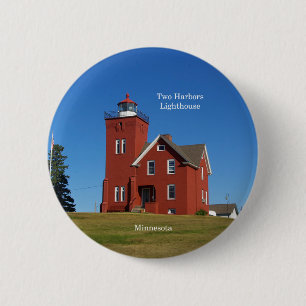 Badge Rond 5 Cm bouton du phare de Two Harbors