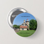 Badge Rond 5 Cm Bouton du phare Eagle Bluff (Devant & derrière)