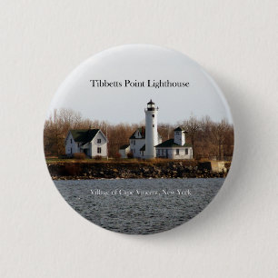 Badge Rond 5 Cm Bouton du phare Tibbetts Point