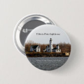 Badge Rond 5 Cm Bouton du phare Tibbetts Point (Devant & derrière)
