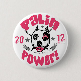 Badge Rond 5 Cm Bouton du pitbull 2012 de puissance de Palin