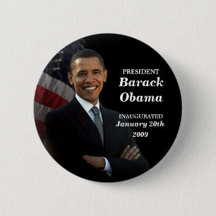 Badge Rond 5 Cm Bouton du Président Barack Obama