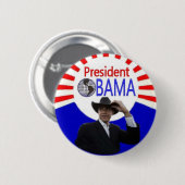 Badge Rond 5 Cm Bouton du Président Obama (Devant & derrière)