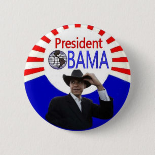 Badge Rond 5 Cm Bouton du Président Obama