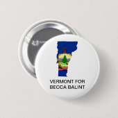 Badge Rond 5 Cm Bouton du Sénat Becca Balint (Devant & derrière)