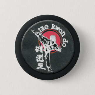 Badge Rond 5 Cm Bouton du Taekwondo