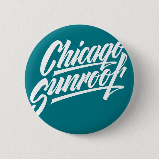 Badge Rond 5 Cm Bouton du toit de Chicago (Devant)